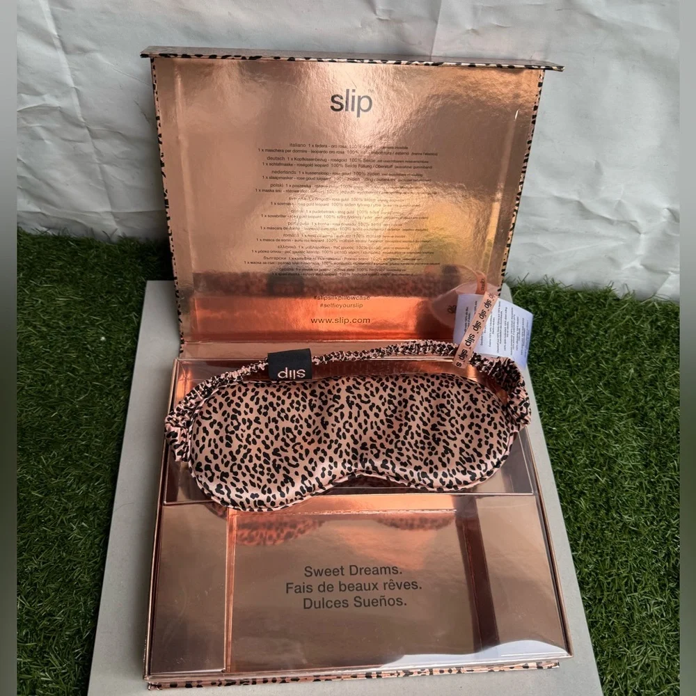 Slip Leopard Print Sleep Mask brand new in box made out of 100% Silk